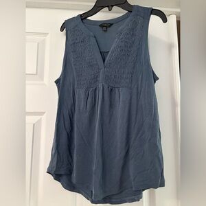 Lucky Brand Blue V-Neck Tank Top